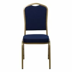 Deals 🎉 Fuding Dba Tianjin Liwang Break Room Chairs Hercules Series CrowBack Stacking Banquet Chair With 2.5 In. Thick Seat - Gold Frame 😉 -Tables & Chairs Shop detail2FLSH335