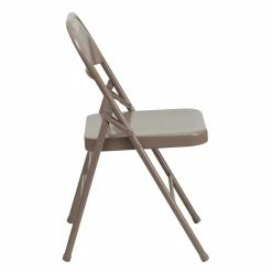 New 💯 Helder Folding Chairs Hercules Series Triple Braced And Quad Hinged Metal Folding Chair 🛒 -Tables & Chairs Shop detail2FLSH341