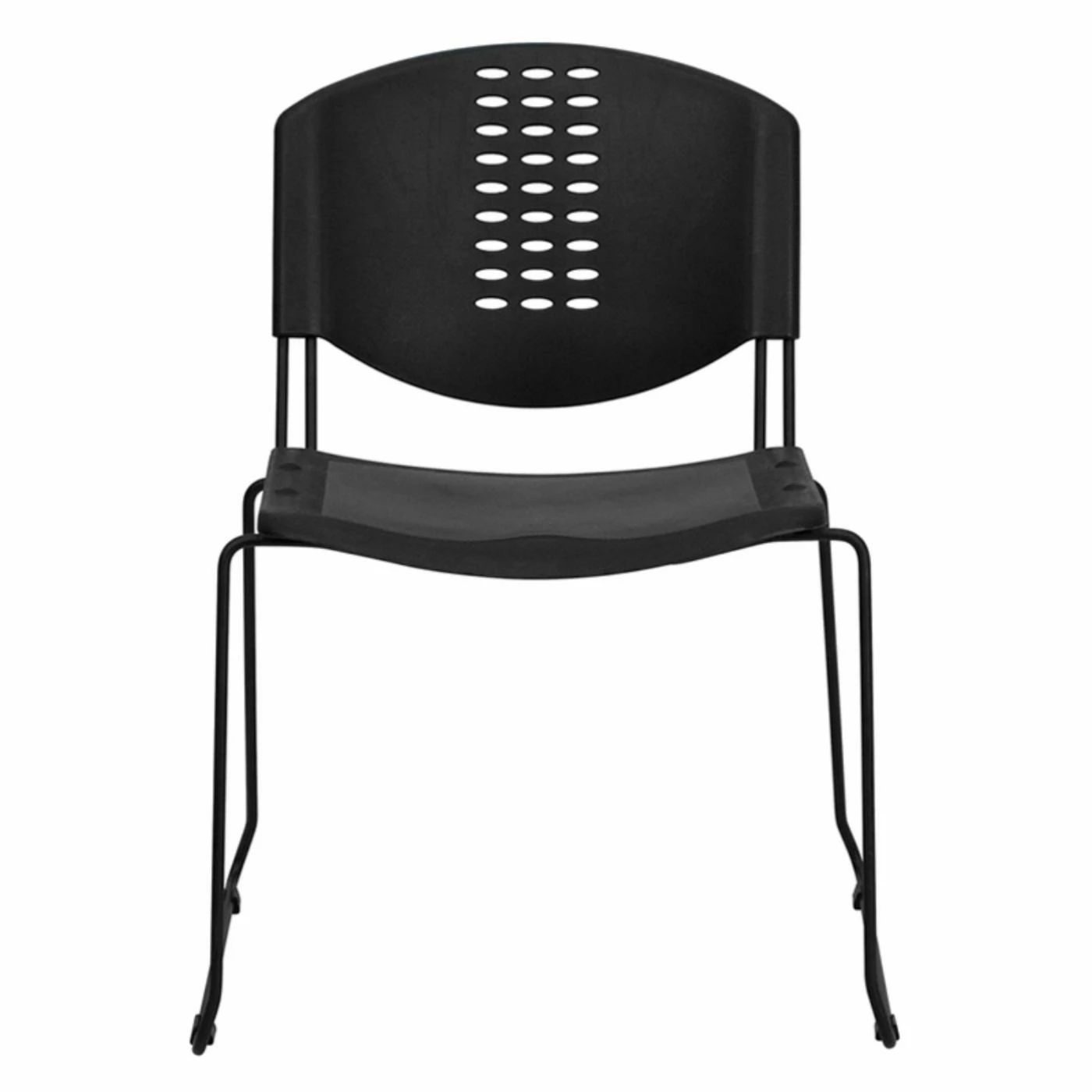 New 👍 New Century Break Room Chairs Hercules Series Stack Chair - Black 🌟 6 New 👍 New Century Break Room Chairs Hercules Series Stack Chair - Black 🌟 - Image 4