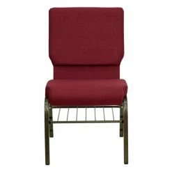 Budget ❤️ Flash Furniture Break Room Chairs Hercules Series 18.5 In. Wide Chair With 4.25-inch Thick Seat - Burgundy 🤩 -Tables & Chairs Shop detail2FLSH396