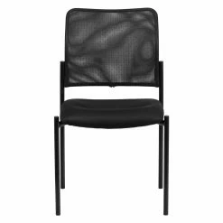 Best Sale 👏 Break Room Chairs Flash Furniture GO-515-2 Black Mesh Comfortable Stackable Steel Side Chair 🧨 -Tables & Chairs Shop detail2FLSH902