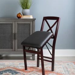 Outlet 🎁 Folding Chairs Linon Tremont X-Back Folding Dining Chair - 2 Chairs 🥰 15 Outlet 🎁 Folding Chairs Linon Tremont X-Back Folding Dining Chair - 2 Chairs 🥰 -Tables & Chairs Shop detail2LHD436