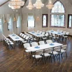 Discount ❤️ Rectangle Folding Tables & Chairs Lifetime 36 Piece 96 In. Stacking Tables And Chairs Set 🌟 -Tables & Chairs Shop detail2LIF262