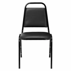 Brand new 🛒 Break Room Chairs National Public Seating 9100 Series Vinyl Stacking Chair Set - Black 👏 -Tables & Chairs Shop detail2NPS078