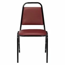 Discount 🛒 Break Room Chairs National Public Seating 9100 Series Vinyl Stacking Chair Set - Burgundy 😉 -Tables & Chairs Shop detail2NPS079