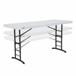 Deals ❤️ Rectangle Folding Tables & Chairs Lifetime 6 Ft. Rectangle Adjustable Height Folding Table 😀 -Tables & Chairs Shop detail3LIF246