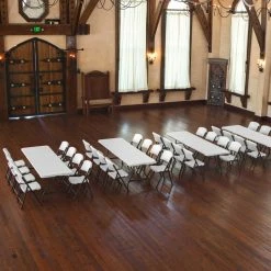 Discount ❤️ Rectangle Folding Tables & Chairs Lifetime 36 Piece 96 In. Stacking Tables And Chairs Set 🌟 -Tables & Chairs Shop detail3LIF262