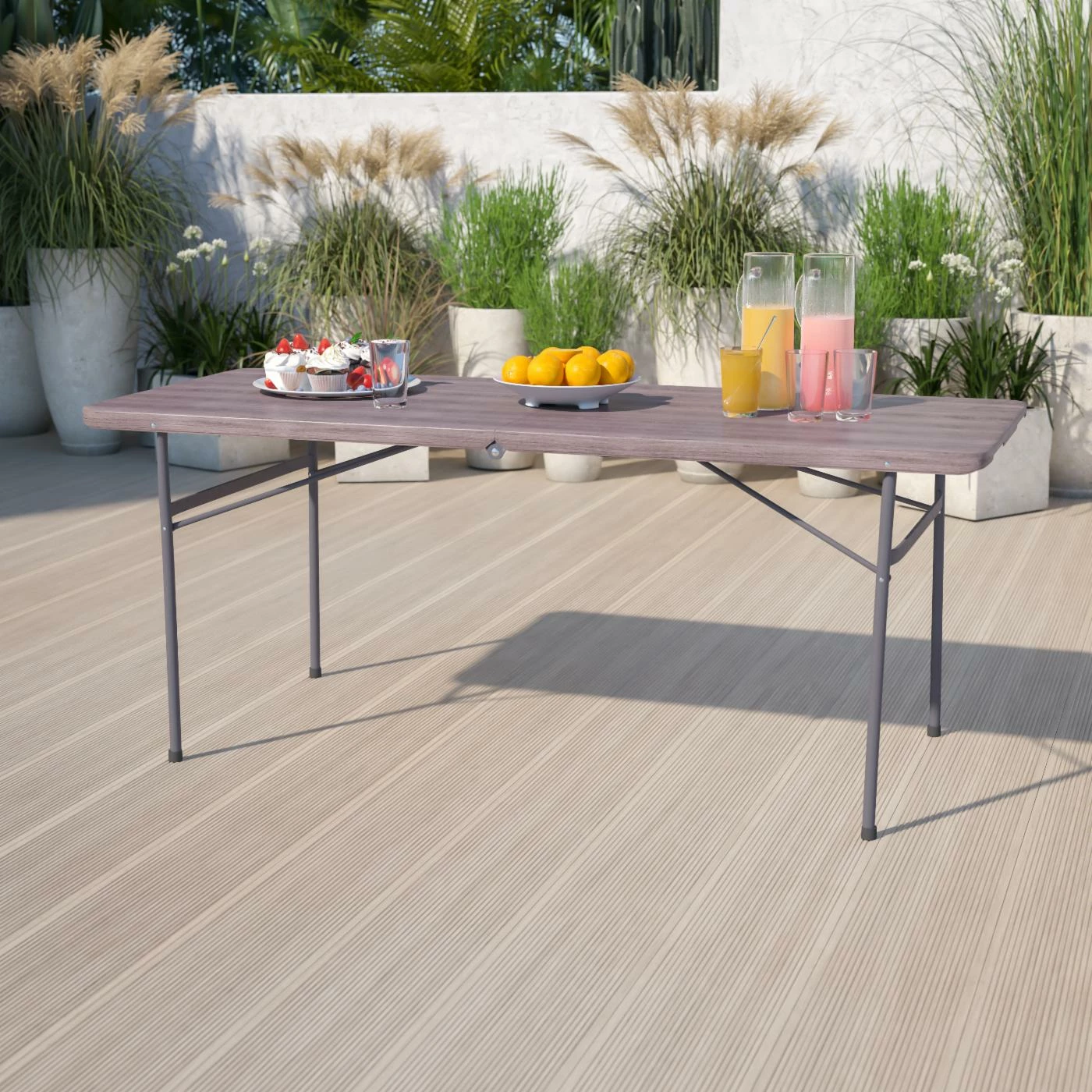 Flash Sale ๐ Rectangle Folding Tables & Chairs Flash Furniture 72 In. Bi-Fold Plastic Folding Table With Carrying Handle ๐ 9 Flash Sale ๐ Rectangle Folding Tables & Chairs Flash Furniture 72 In. Bi-Fold Plastic Folding Table With Carrying Handle ๐ - Image 7