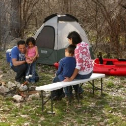 Wholesale 🎉 Rectangle Folding Tables & Chairs Lifetime Products 6 Ft. Fold-in-Half Bench ⌛ -Tables & Chairs Shop detail4LIF206