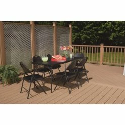 Best Sale 😍 Rectangle Folding Tables & Chairs Cosco 6 Ft. Centerfold Blow Molded Folding Table 😀 -Tables & Chairs Shop detail5CSC132