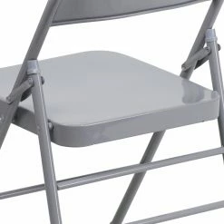 New 💯 Helder Folding Chairs Hercules Series Triple Braced And Quad Hinged Metal Folding Chair 🛒 -Tables & Chairs Shop detail5FLSH341