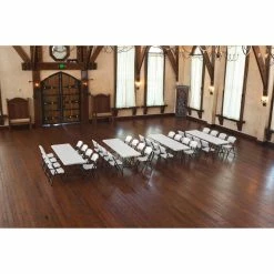 Discount ❤️ Rectangle Folding Tables & Chairs Lifetime 36 Piece 96 In. Stacking Tables And Chairs Set 🌟 -Tables & Chairs Shop detail5LIF262