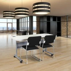 Deals 🔥 Rectangle Folding Tables & Chairs National Public Seating Blow Molded Flip And Store Table 💯 -Tables & Chairs Shop detail5NPS182