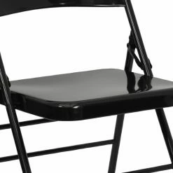 New 💯 Helder Folding Chairs Hercules Series Triple Braced And Quad Hinged Metal Folding Chair 🛒 -Tables & Chairs Shop detail6FLSH341