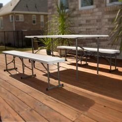 Wholesale 🎉 Rectangle Folding Tables & Chairs Lifetime Products 6 Ft. Fold-in-Half Bench ⌛ -Tables & Chairs Shop detail6LIF206