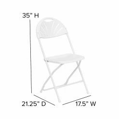 Hot Sale 😉 Leye Seating Factory Folding Chairs Hercules Series Fan Back Folding Chair - White 🌟 17 Hot Sale 😉 Leye Seating Factory Folding Chairs Hercules Series Fan Back Folding Chair - White 🌟 -Tables & Chairs Shop detail7FLSH345