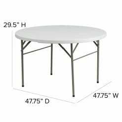 Coupon 😀 Round Folding Tables & Chairs Flash Furniture DAD-122RZ 48 In. Round Bi-Fold Folding Table ❤️ -Tables & Chairs Shop detail7FLSH823