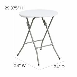 Deals 😀 Round Folding Tables & Chairs Flash Furniture DAD-YCZ-80R-1 24 In. Round Folding Table 👍 -Tables & Chairs Shop detail7FLSH835
