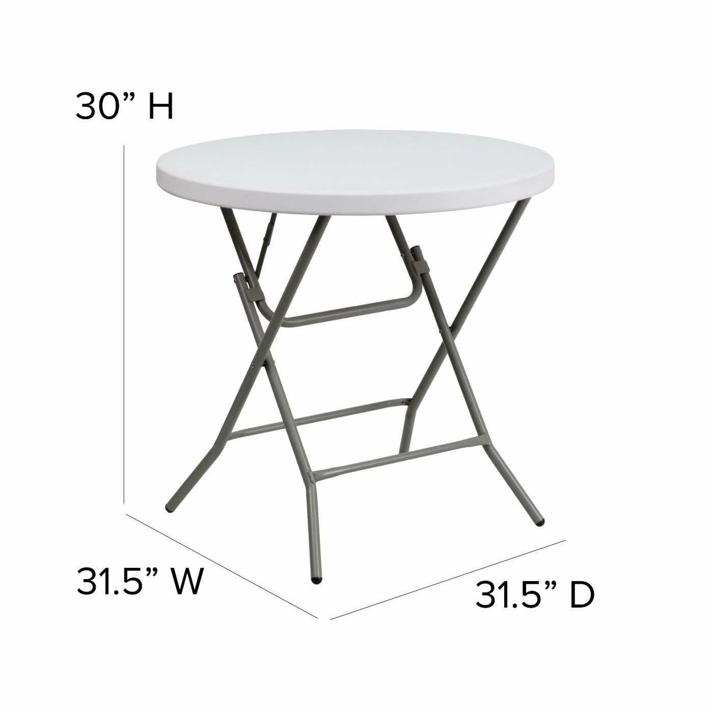 Discount 🥰 Round Folding Tables & Chairs Flash Furniture DAD-YCZ-80R 32 In. Round Folding Table 💯 9 Discount 🥰 Round Folding Tables & Chairs Flash Furniture DAD-YCZ-80R 32 In. Round Folding Table 💯 - Image 7