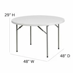 Budget ⌛ Round Folding Tables & Chairs Flash Furniture RB-48R 48 In. Round Folding Table 🔥 -Tables & Chairs Shop detail7FLSH857