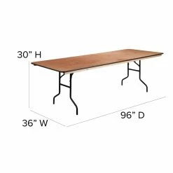Top 10 🎁 Rectangle Folding Tables & Chairs Flash Furniture XA-3696-P 36 X 96 In. Rectangular Wood Folding Banquet Table 😉 -Tables & Chairs Shop detail7FLSH863