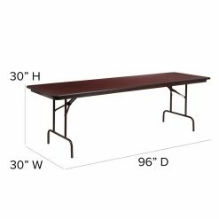 Top 10 😀 Rectangle Folding Tables & Chairs Flash Furniture YT-3096 30 X 96 In. Rectangular Mahogany Laminate Folding Banquet Table 🎁 -Tables & Chairs Shop detail7FLSH874