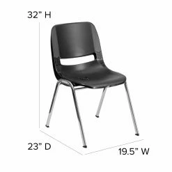 Coupon ✨ Break Room Chairs Flash Furniture RUT-18 Hercules Series Ergonomic Shell Stack Chair With 18 In. Seat Height 💯 -Tables & Chairs Shop detail7FLSH910