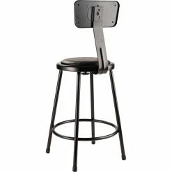 Cheapest 👏 Break Room Chairs National Public Seating Stool With Padded Seat And Backrest 🌟 -Tables & Chairs Shop detail7NPS215