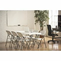 Best Sale 😍 Rectangle Folding Tables & Chairs Cosco 6 Ft. Centerfold Blow Molded Folding Table 😀 -Tables & Chairs Shop detailCSC132