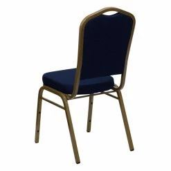 Deals 🎉 Fuding Dba Tianjin Liwang Break Room Chairs Hercules Series CrowBack Stacking Banquet Chair With 2.5 In. Thick Seat - Gold Frame 😉 -Tables & Chairs Shop detailFLSH335