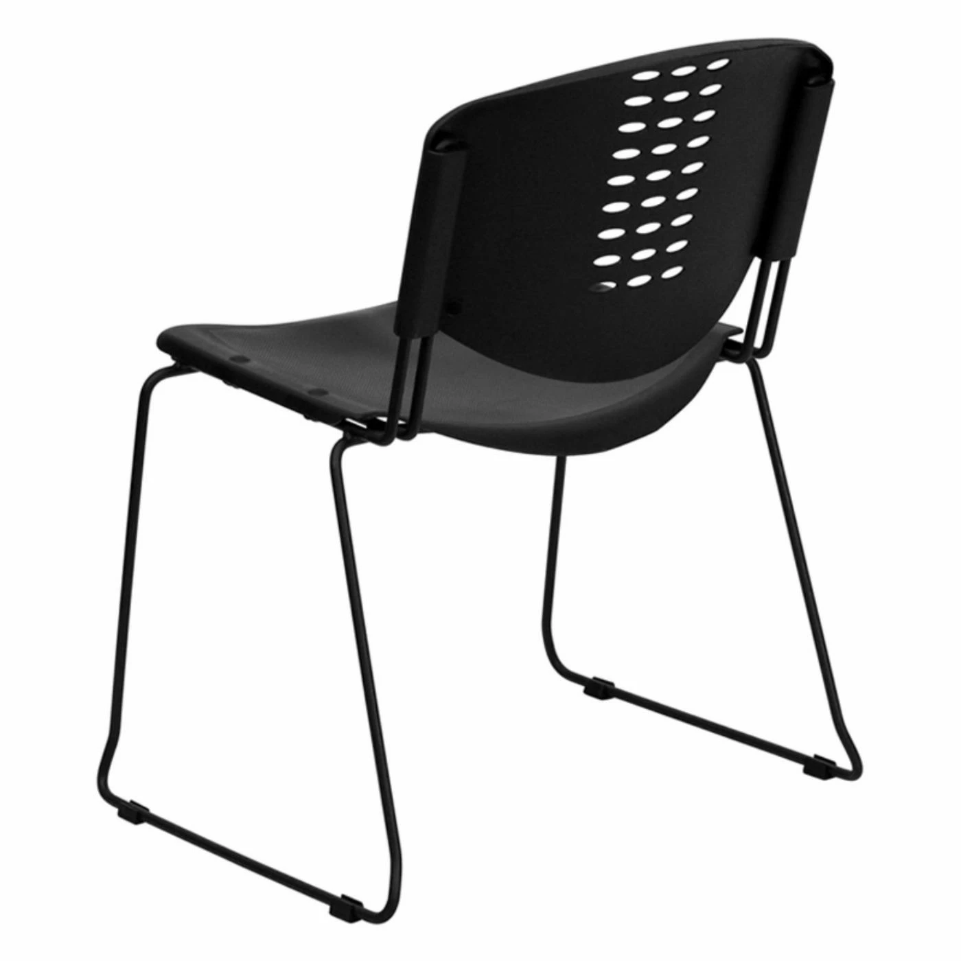 New 👍 New Century Break Room Chairs Hercules Series Stack Chair - Black 🌟 5 New 👍 New Century Break Room Chairs Hercules Series Stack Chair - Black 🌟 - Image 3