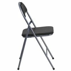 Best Pirce 👏 Folding Chairs Flash Furniture YB-YJ806H Hercules Series Black Vinyl Metal Folding Chair ⭐ -Tables & Chairs Shop detailFLSH899