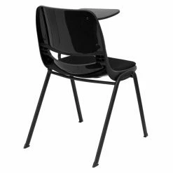 Coupon 😉 Break Room Chairs Flash Furniture Black Padded Ergonomic Shell Chair With Flip-Up Tablet Arm 🔔 -Tables & Chairs Shop detailFLSH977