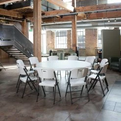 Best Sale ❤️ Round Folding Tables & Chairs Lifetime 72 In. Round Heavy-Duty Banquet Table - White - 12 Pack 👏 -Tables & Chairs Shop detailLIF120