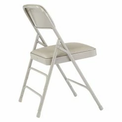 Cheap ⭐ Folding Chairs National Public Seating 1300 Series Premium Vinyl Upholstered Triple Braced Folding Chair - 4 Pack 🥰 -Tables & Chairs Shop detailNPS014