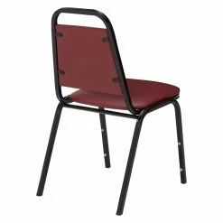 Discount 🛒 Break Room Chairs National Public Seating 9100 Series Vinyl Stacking Chair Set - Burgundy 😉 -Tables & Chairs Shop detailNPS079
