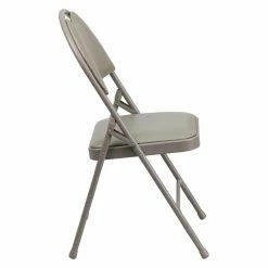 Buy 🥰 Folding Chairs Flash Furniture HA-MC705A Hercules Series Extra Large Ultra-Premium Metal Folding Chair With Easy-Carry Handle 😍 -Tables & Chairs Shop inuseFLSH894