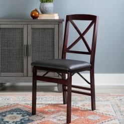 Outlet 🎁 Folding Chairs Linon Tremont X-Back Folding Dining Chair - 2 Chairs 🥰 13 Outlet 🎁 Folding Chairs Linon Tremont X-Back Folding Dining Chair - 2 Chairs 🥰 -Tables & Chairs Shop inuseLHD436