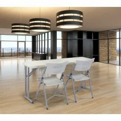 Budget 🧨 Rectangle Folding Tables & Chairs National Public Seating Seminar Folding Table 👏 -Tables & Chairs Shop inuseNPS218