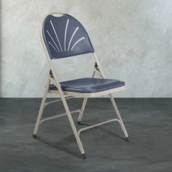Wholesale 🧨 Square Folding Tables & Chairs National Public Seating 1100 Series Fan Back Triple Brace Folding Chair - Set Of 4 ✨ -Tables & Chairs Shop inuseNPS243