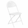 Hot Sale 😉 Leye Seating Factory Folding Chairs Hercules Series Fan Back Folding Chair - White 🌟 -Tables & Chairs Shop masterFLSH345