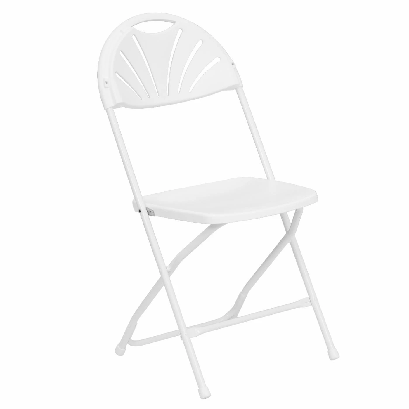 Hot Sale 😉 Leye Seating Factory Folding Chairs Hercules Series Fan Back Folding Chair - White 🌟 3 Hot Sale 😉 Leye Seating Factory Folding Chairs Hercules Series Fan Back Folding Chair - White 🌟