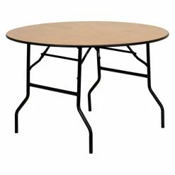Flash Sale 😍 Flash Furniture Round Folding Tables & Chairs Round Folding Banquet Table With Clear 🧥 Coated Finished Top 😉