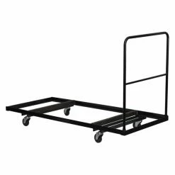 Hot Sale ⌛ Jam Folding Table & Chair Carts Folding Table Dolly For Rectangular Folding Tables - Black 👏