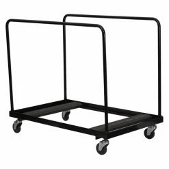 Budget 😀 Jam Folding Table & Chair Carts Folding Table Dolly For Round Folding Tables - Black 👍