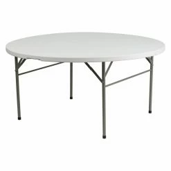 Cheap โ Round Folding Tables & Chairs Flash Furniture DAD-154Z 60 In. Round Bi-Fold Folding Table ๐