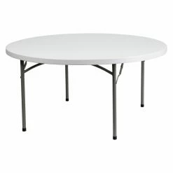New 💯 Round Folding Tables & Chairs Flash Furniture 60 In. Round Folding Table - 2 Inch Top 😉