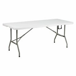 Best deal 🛒 Rectangle Folding Tables & Chairs Flash Furniture 72 In. Rectangle Bi-Fold Folding Table 🤩