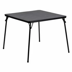 Best reviews of ❤️ Square Folding Tables & Chairs Flash Furniture 33.5 In. Black Folding Card Table 🔔