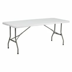 Discount 👏 Rectangle Folding Tables & Chairs Flash Furniture RB-3072FH 72 In. Rectangle Bi-Fold Folding Table 😉